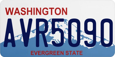 WA license plate AVR5090
