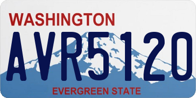 WA license plate AVR5120