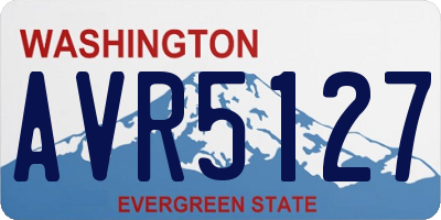 WA license plate AVR5127