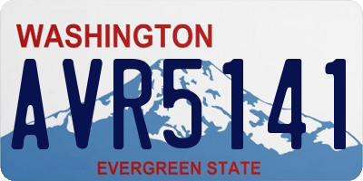 WA license plate AVR5141