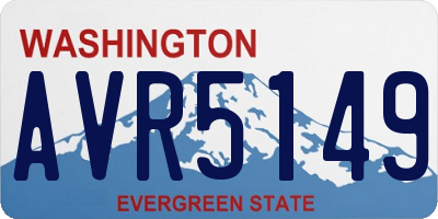 WA license plate AVR5149