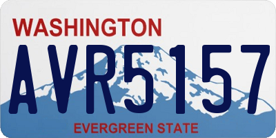 WA license plate AVR5157