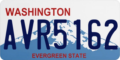 WA license plate AVR5162