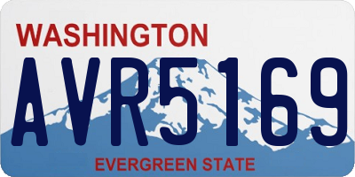 WA license plate AVR5169