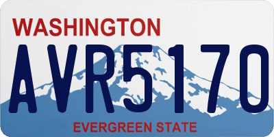 WA license plate AVR5170