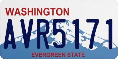 WA license plate AVR5171