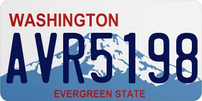 WA license plate AVR5198