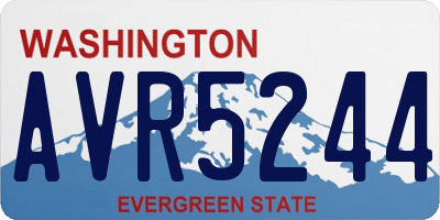 WA license plate AVR5244