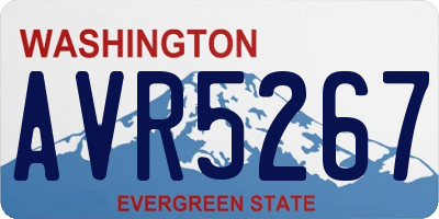 WA license plate AVR5267