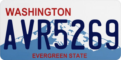 WA license plate AVR5269