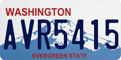 WA license plate AVR5415