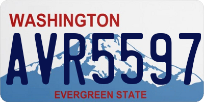 WA license plate AVR5597