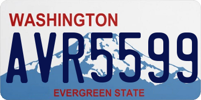 WA license plate AVR5599
