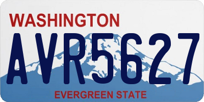 WA license plate AVR5627