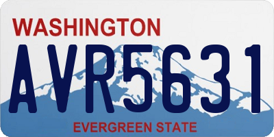 WA license plate AVR5631