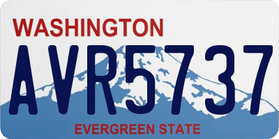 WA license plate AVR5737