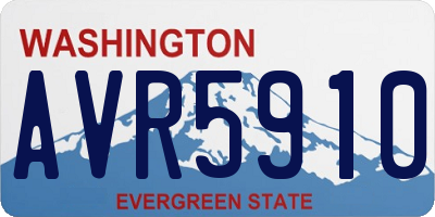 WA license plate AVR5910