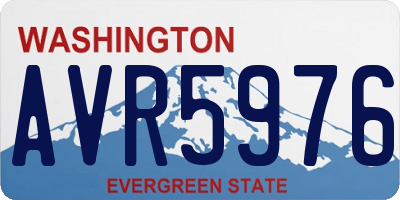 WA license plate AVR5976