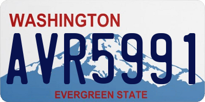 WA license plate AVR5991