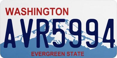 WA license plate AVR5994