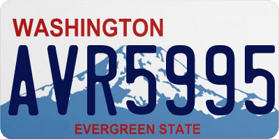 WA license plate AVR5995