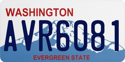 WA license plate AVR6081