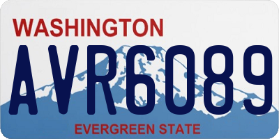WA license plate AVR6089
