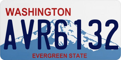 WA license plate AVR6132
