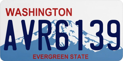 WA license plate AVR6139