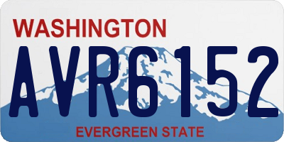 WA license plate AVR6152