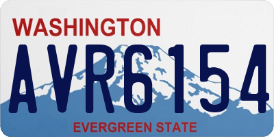 WA license plate AVR6154