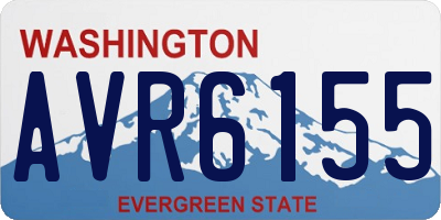 WA license plate AVR6155