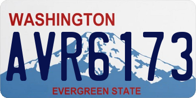 WA license plate AVR6173