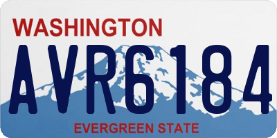WA license plate AVR6184