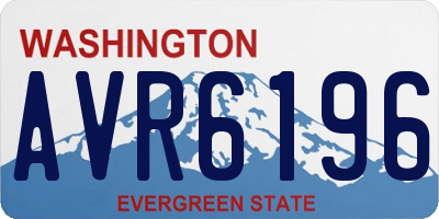 WA license plate AVR6196