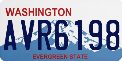 WA license plate AVR6198
