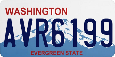 WA license plate AVR6199
