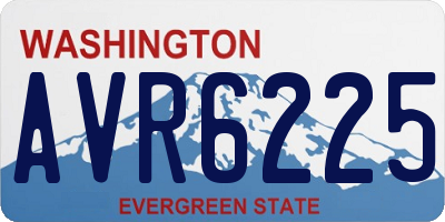 WA license plate AVR6225