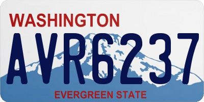 WA license plate AVR6237