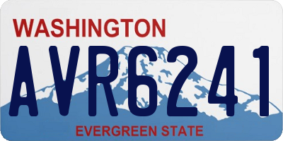 WA license plate AVR6241