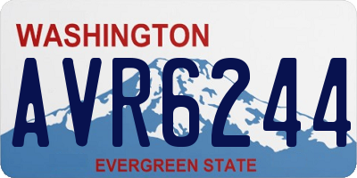 WA license plate AVR6244