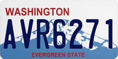 WA license plate AVR6271