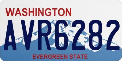 WA license plate AVR6282