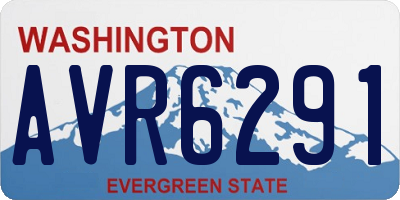 WA license plate AVR6291
