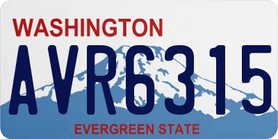 WA license plate AVR6315