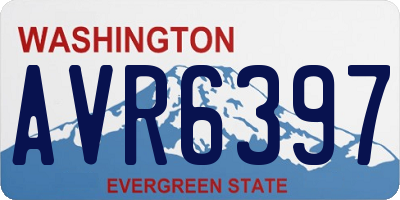 WA license plate AVR6397