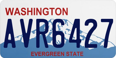 WA license plate AVR6427
