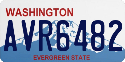 WA license plate AVR6482