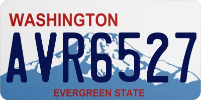 WA license plate AVR6527