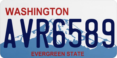WA license plate AVR6589